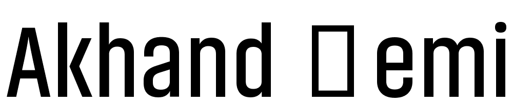 Akhand-Semibold font family download free