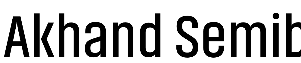 Akhand-Semibold font family download free