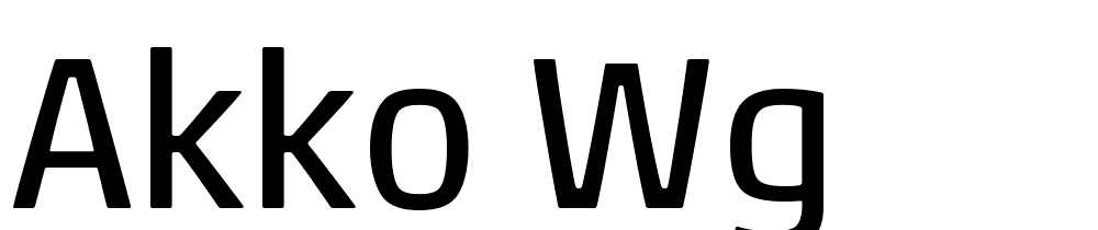 Akko WG font family download free