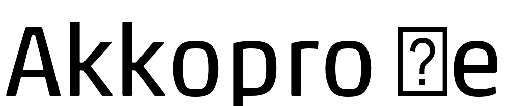 AkkoPro-Regular font family download free