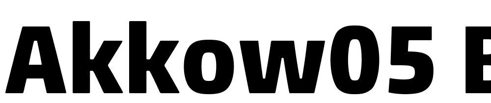 AkkoW05-Bold font family download free