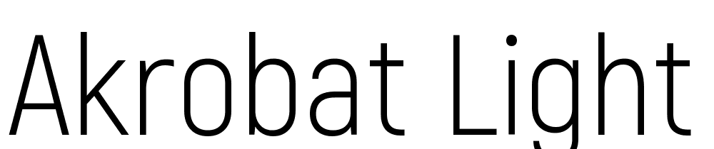 Akrobat-Light font family download free
