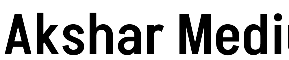 Akshar-Medium font family download free