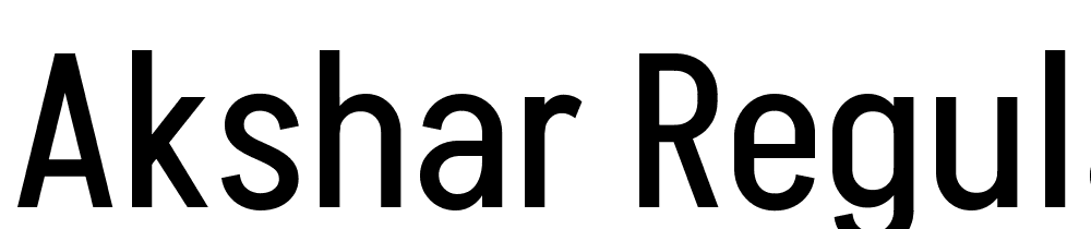 Akshar-Regular font family download free