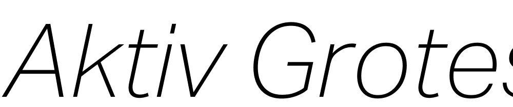 Aktiv-Grotesk-Armn-Thin-Italic font family download free