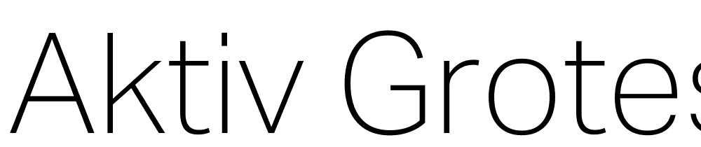Aktiv-Grotesk-Geor-Thin font family download free