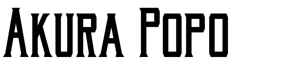 Akura-Popo font family download free