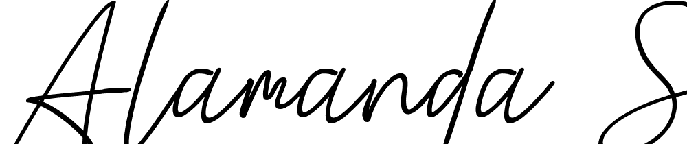 Alamanda-Santika-Signature font family download free