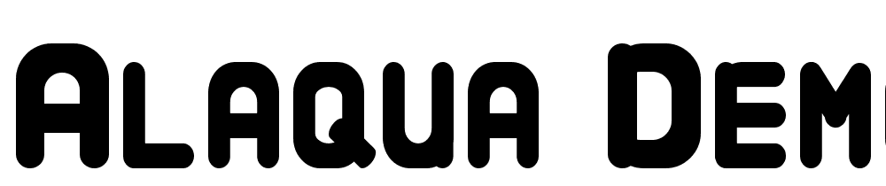 Alaqua-Demo font family download free