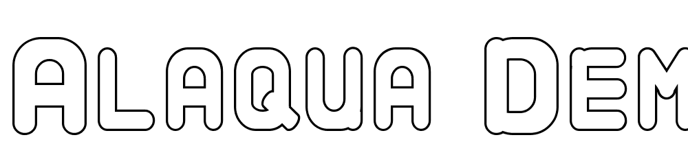 Alaqua-Demo-Outline font family download free