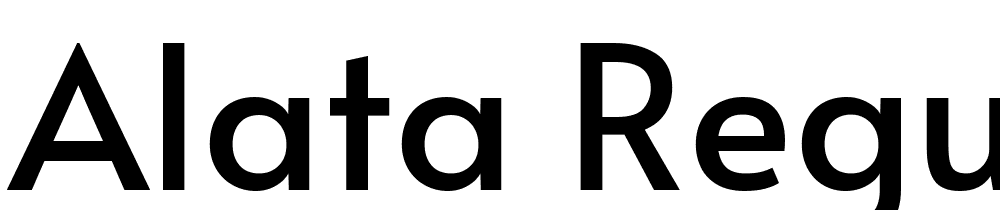 Alata-Regular font family download free