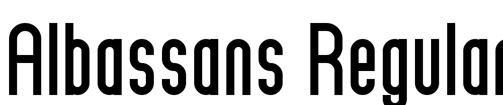 AlbasSans-Regular font family download free