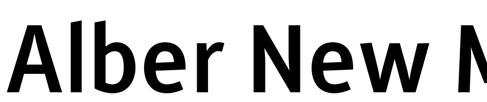 Alber-New-Medium font family download free
