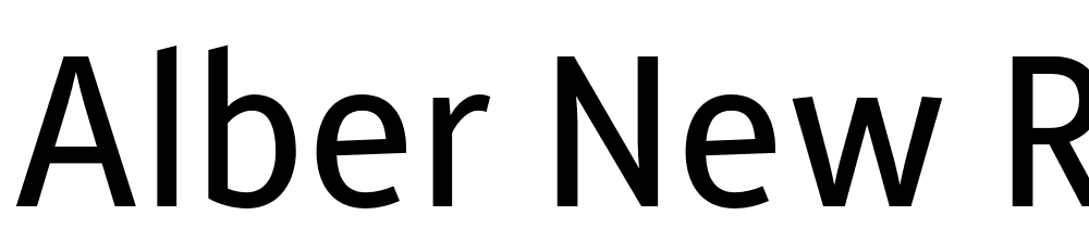 Alber-New-Regular font family download free