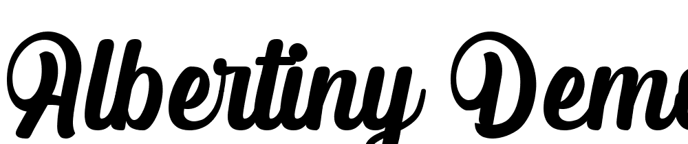 Albertiny-Demo font family download free