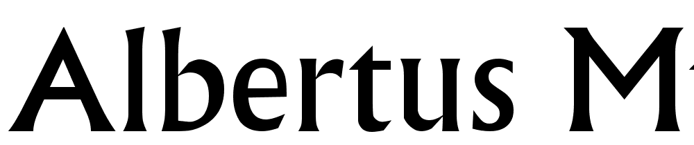 Albertus MT font family download free