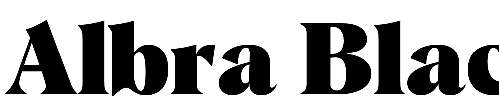 Albra-Black-TRIAL font family download free