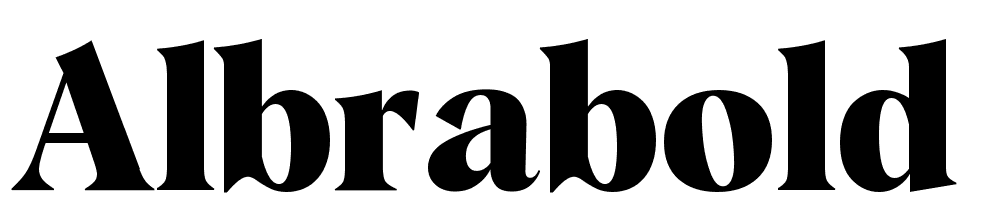 AlbraBold font family download free