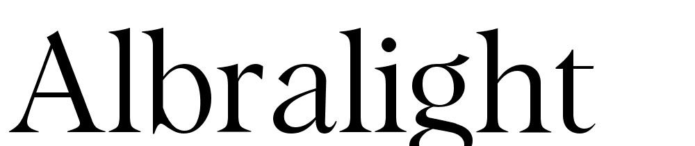 AlbraLight font family download free