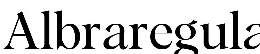 AlbraRegular font family download free