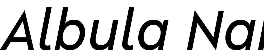 Albula-Narrow-Pro-Trial-Medium-Oblique font family download free