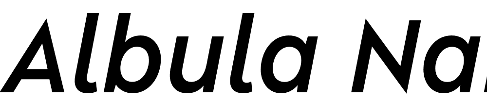 Albula-Narrow-Pro-Trial-SemiBold-Oblique font family download free