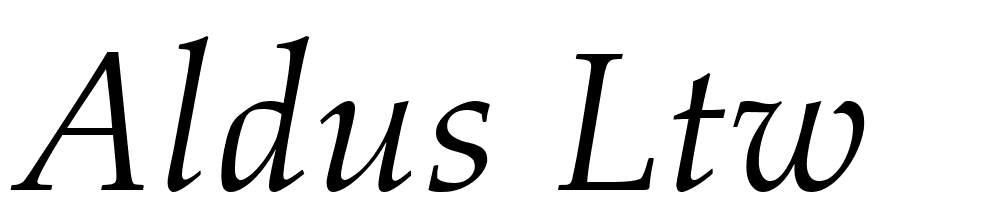 Aldus LTW font family download free