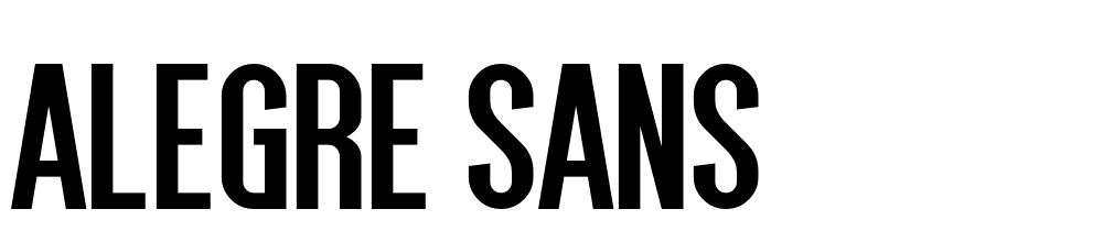 alegre-sans font family download free