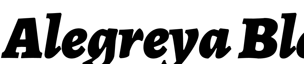 Alegreya-Black-Italic font family download free