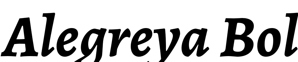 Alegreya-Bold-Italic font family download free