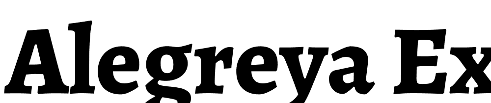 Alegreya-ExtraBold font family download free