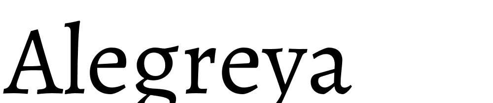 Alegreya font family download free