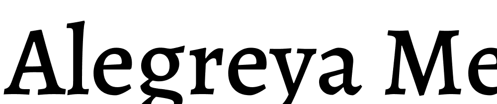 Alegreya-Medium font family download free