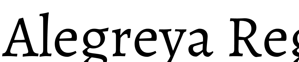 Alegreya-Regular font family download free