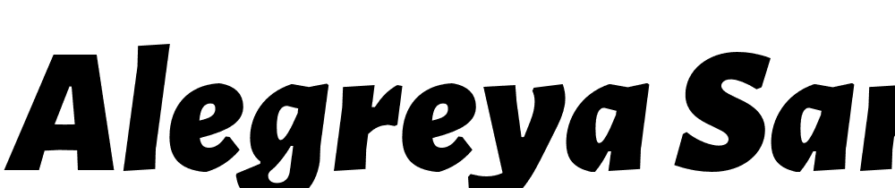 Alegreya-Sans-Black-Italic font family download free