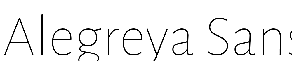 Alegreya-Sans-Thin font family download free