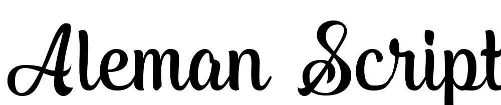 aleman-script font family download free