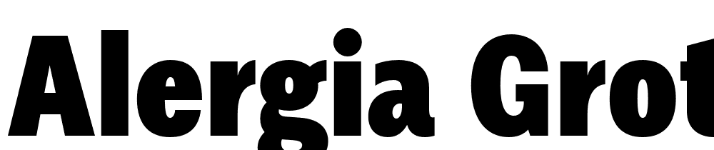 Alergia Grotesk font family download free