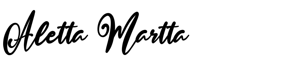 Aletta Martta font family download free