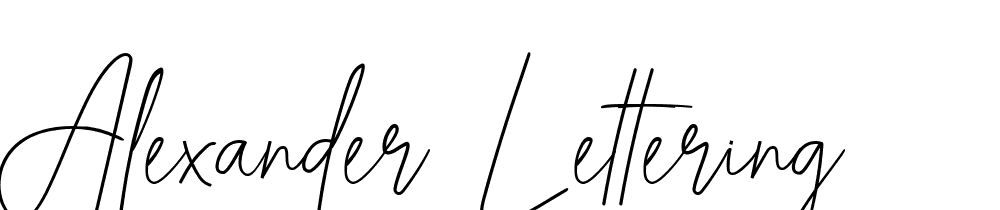 Alexander-Lettering font family download free