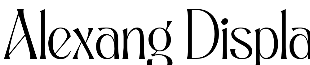 alexang-display font family download free