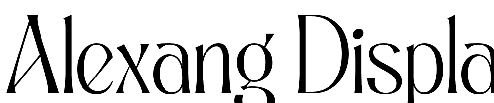 alexang-display font family download free