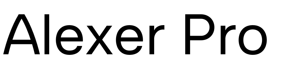 Alexer Pro font family download free