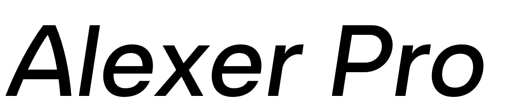 Alexer Pro font family download free