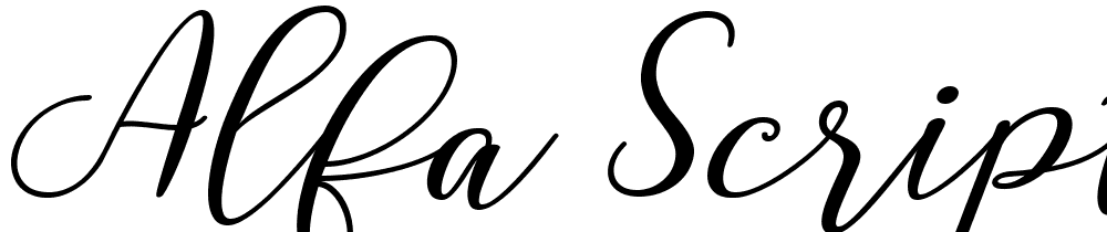 alfa-script font family download free