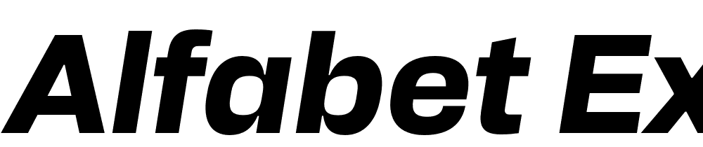 Alfabet-ExtraBold-Italic font family download free