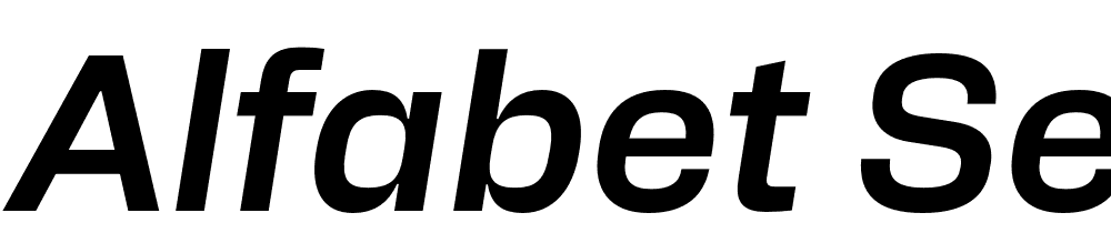 Alfabet-SemiBold-Italic font family download free