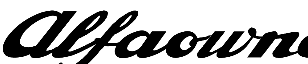 Alfaowner Script font family download free