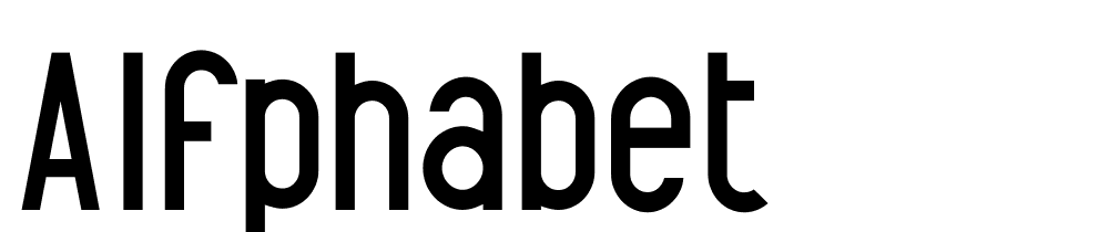 alfphabet font family download free