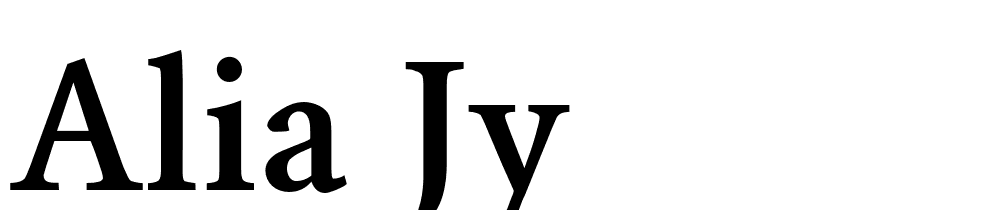 Alia Jy font family download free